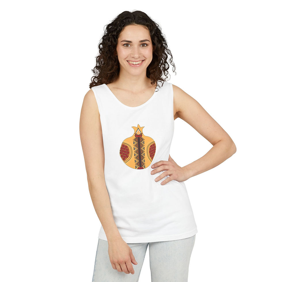 Thumbnail: Hayuhi - Bohemian Style Unisex Tank Top - Vibrant Tribal Design