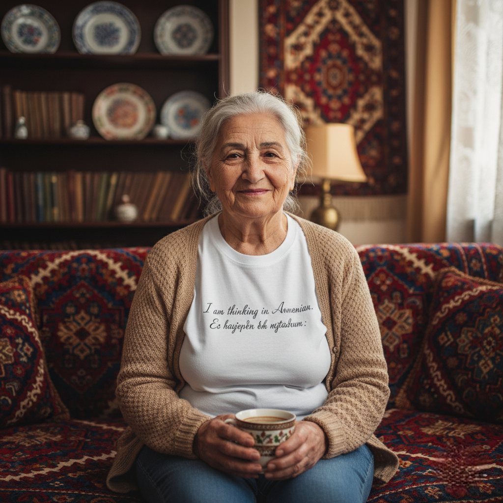 Hayuhi - Unisex T-Shirt - 'I am thinking in Armenian'