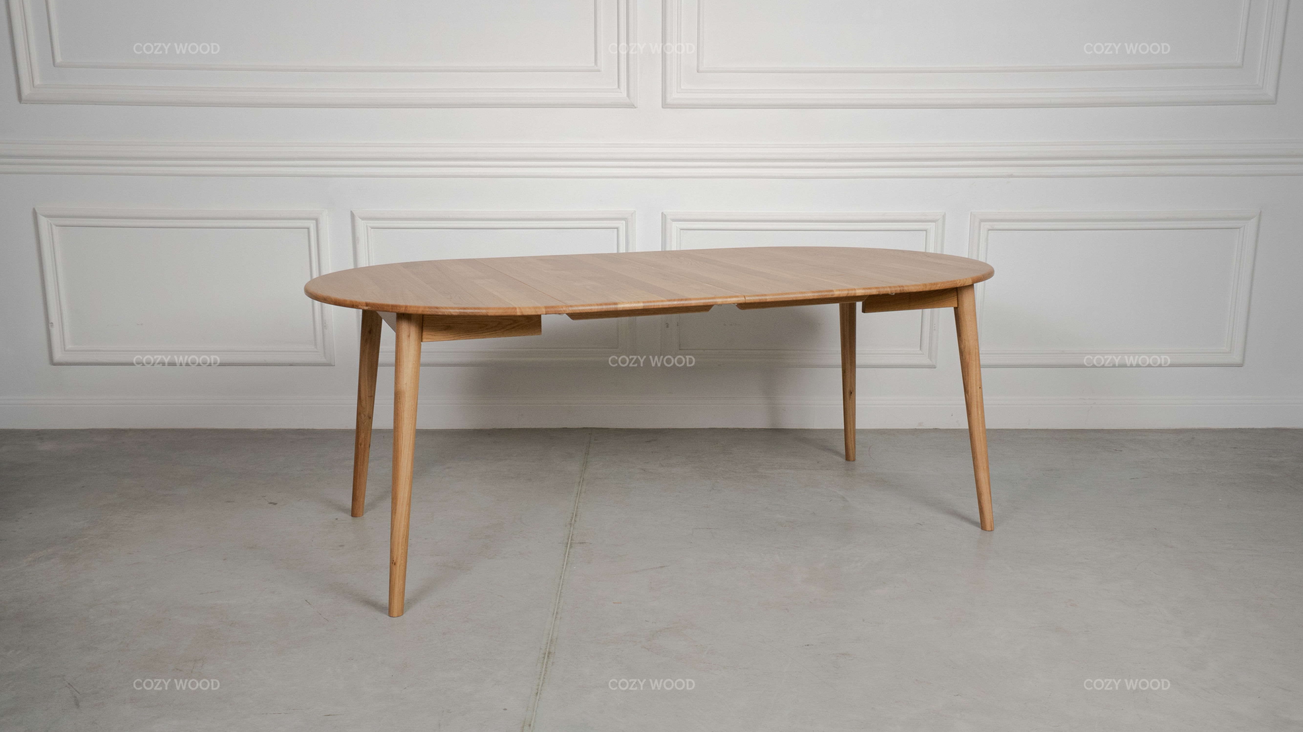 Stół  Fabio z drewna dębowego - Natural