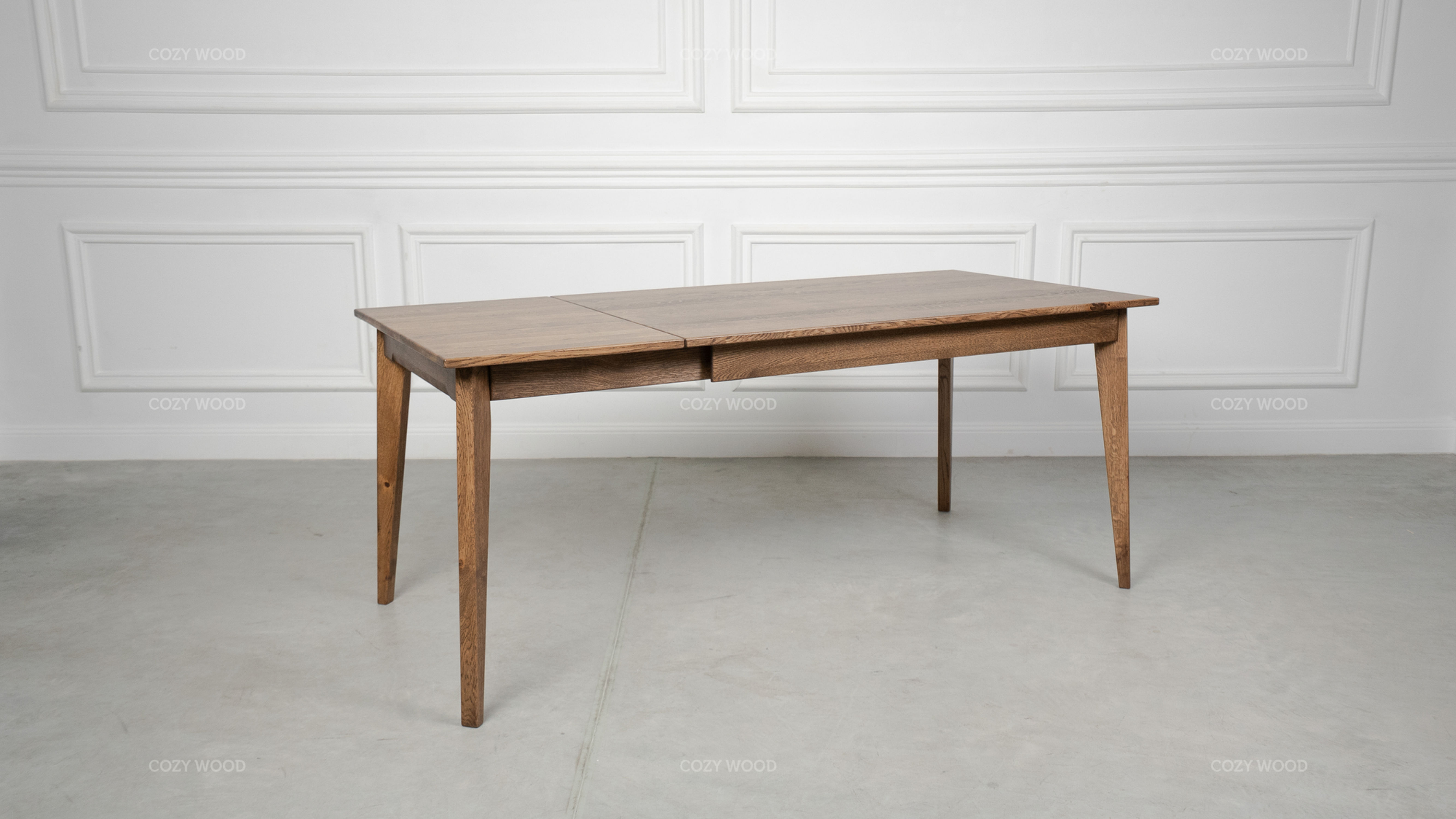 Stół Bayden z drewna dębowego - Smoked