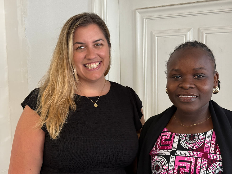 Katie Rolan and Hellen Akinyi