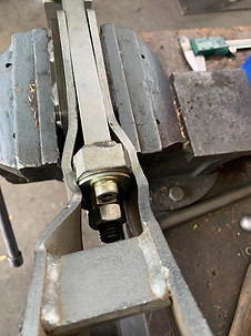 Truck Cab Jack before being straightened