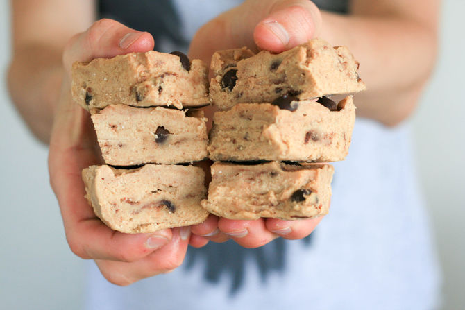 High Protein Cookie Dough Fudge