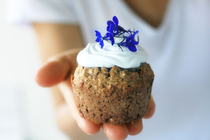 Banana & buckwheat muffins