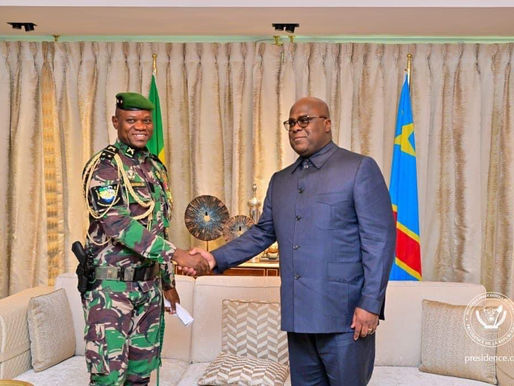 GABON-RDC: Brice Oligui Nguema sollicite le soutien et l'accompagnement de Félix Tshisekedi