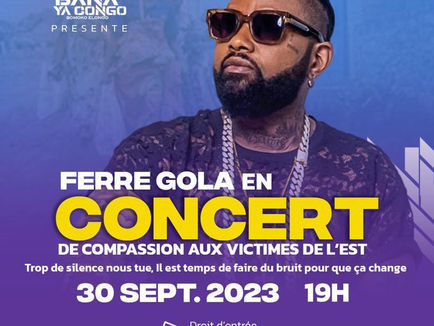 Culture|Musique : Ferré Gola offre du plaisir à Kinshasa, et de l'aide à l'Est de la RDC