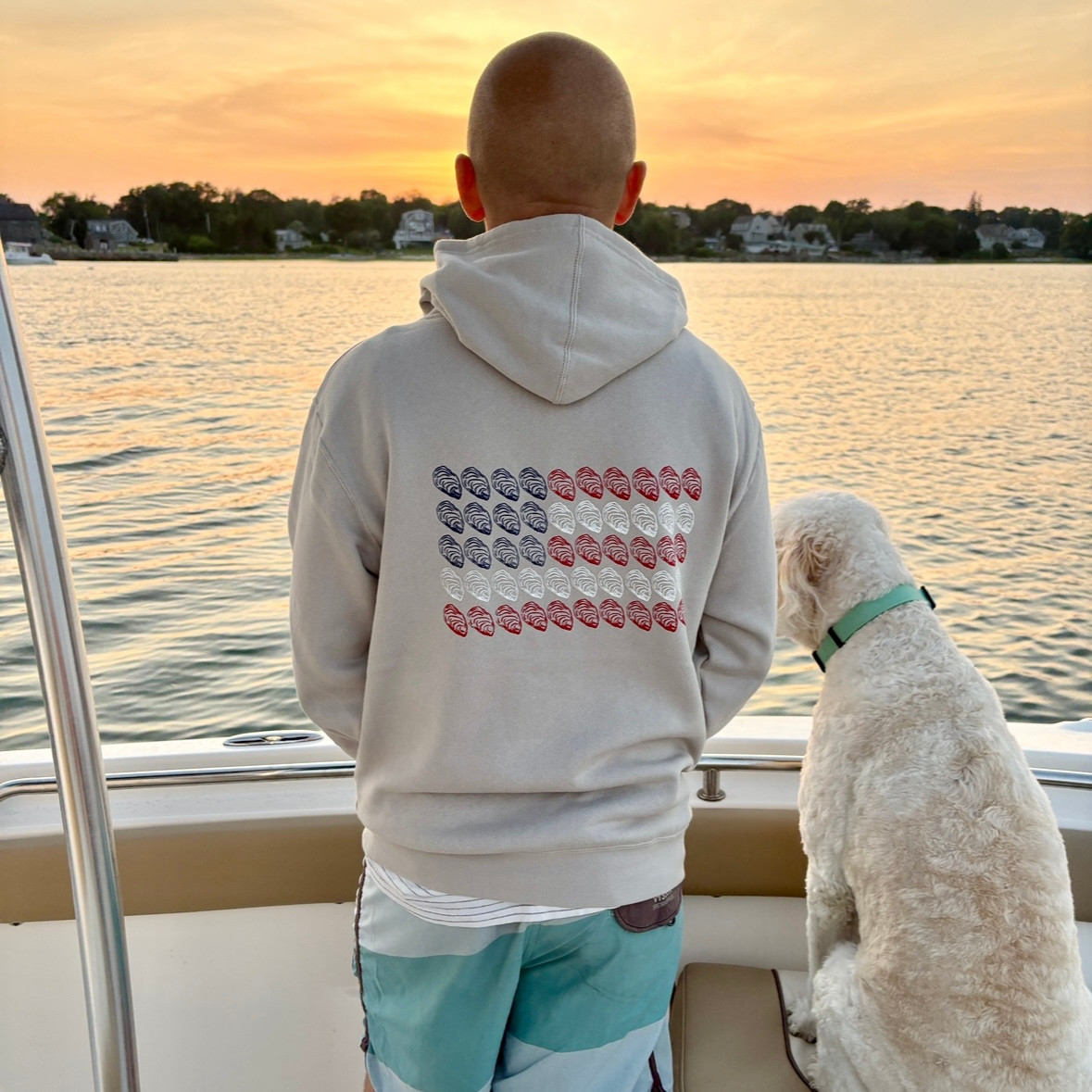 Patriotic Oyster Hoodie