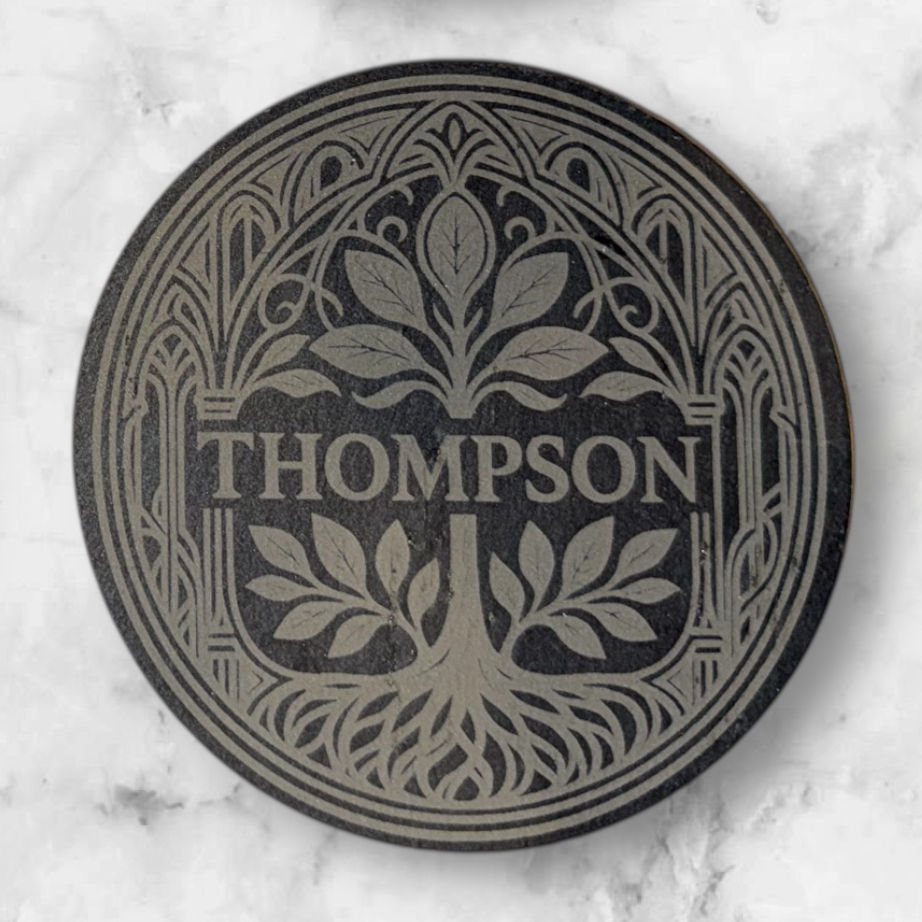 Thumbnail: Round Slate Coasters