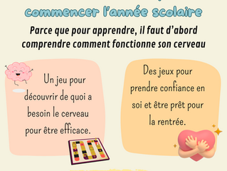 Préparez une rentrée en douceur avec notre mini-stage ludique !