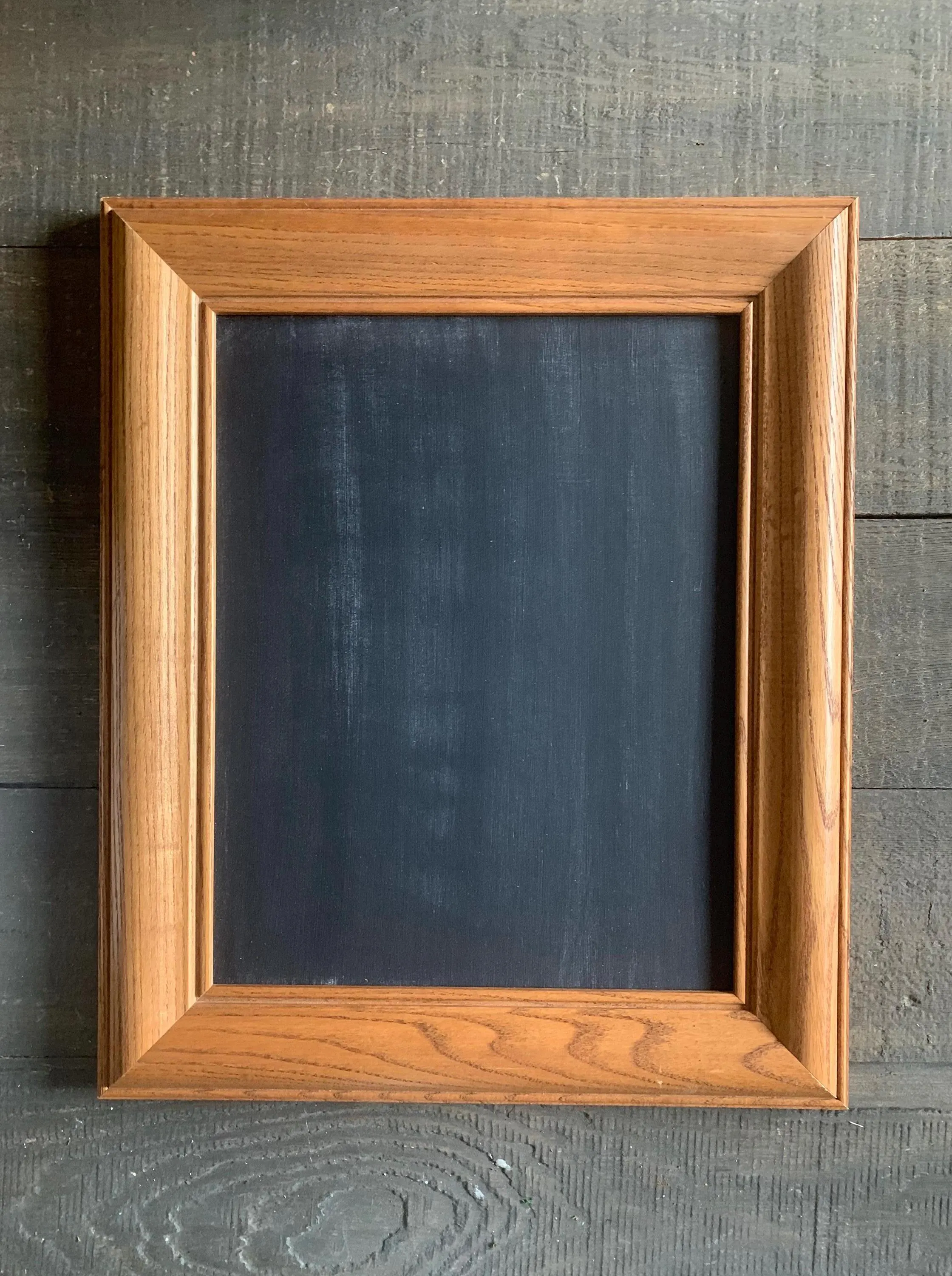 Vintage oak framed chalkboard