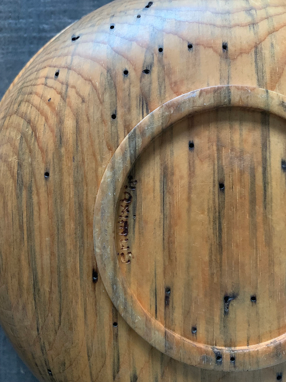 Thumbnail: Handmade Wood Bowl, Fruit Bowl, Wood Bowl,  Beetle Kill Pine Wood
