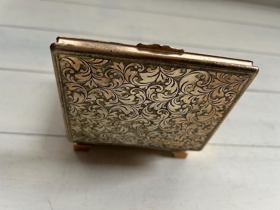 Thumbnail: Vintage Japanese Footed Jewelry Box, Japanese Trinket box, Gift