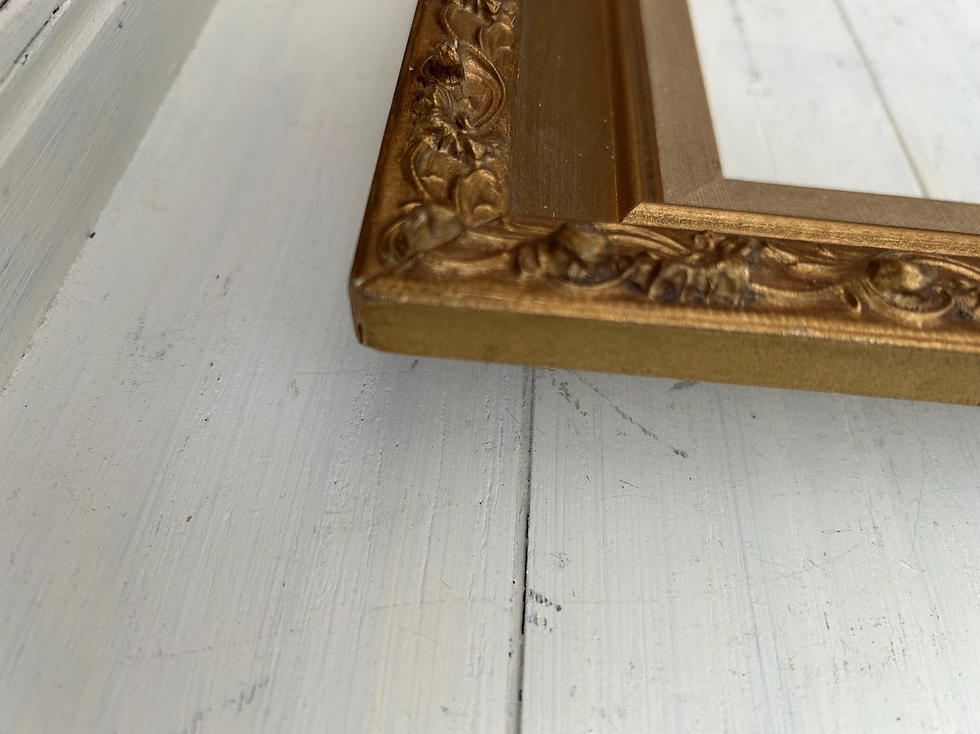 Thumbnail: Vintage Gold Wood Frame 11x14 inch Empty Frame