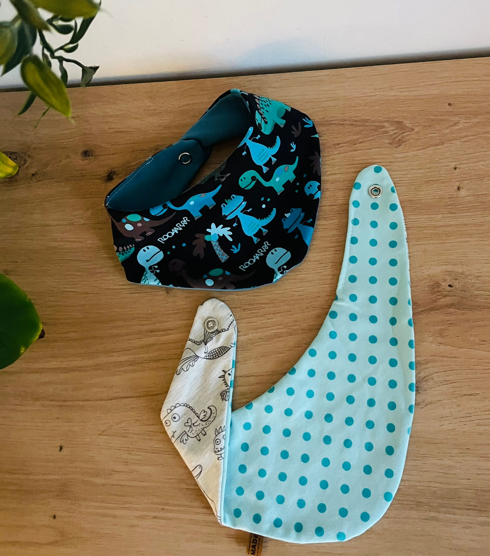 2er Set Halstuch/Spucktuch Dinos