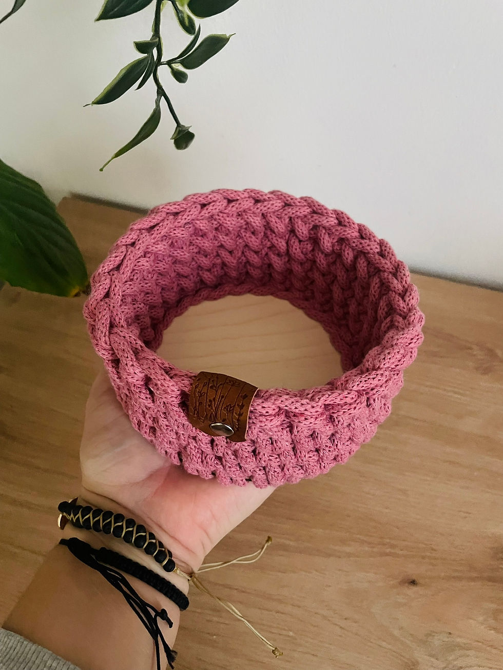 Häkelkorb Rosa ø 12cm