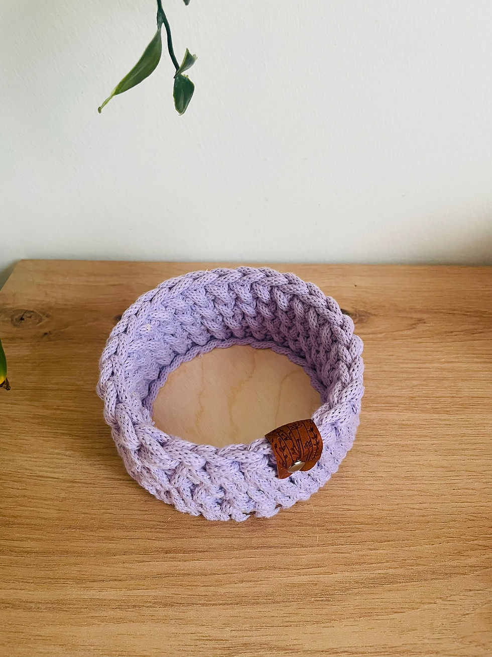 Häkelkorb Flieder ø 12cm