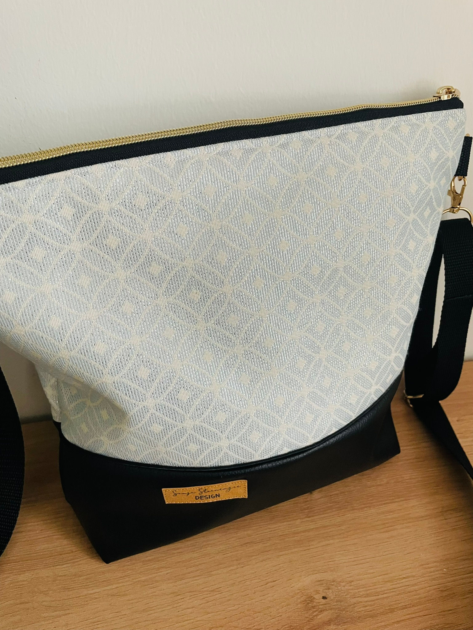 Sofortkauf Umhängetasche Blau Glitzer