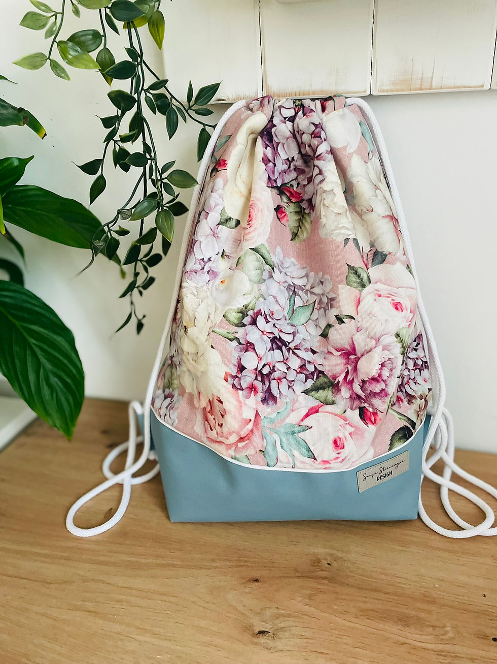Sofortkauf Beutel Blumen/blau