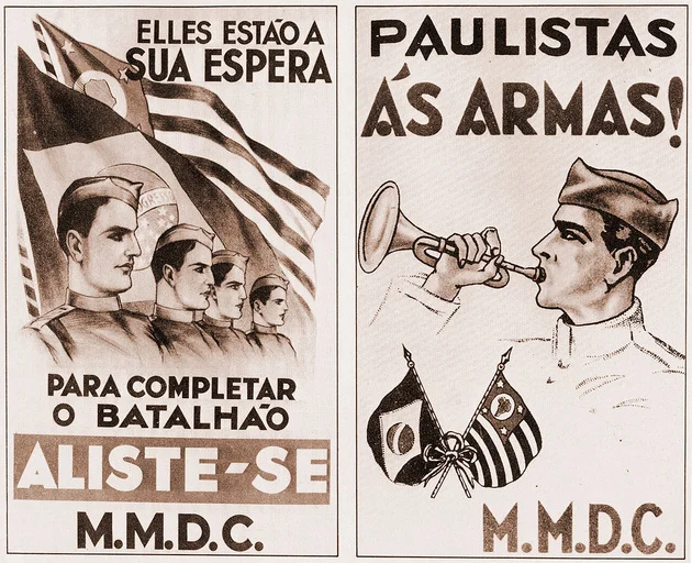 Cartazes Revolução Constitucionalista de 1932.