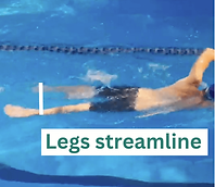 Swim tip to streamline legs