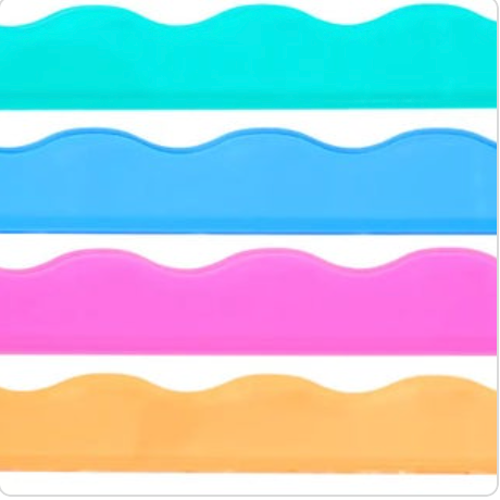 Mahjong Rack Pusher Add On-Magnetic | Premium Acrylic Set(4) Transparent-Wavy-M