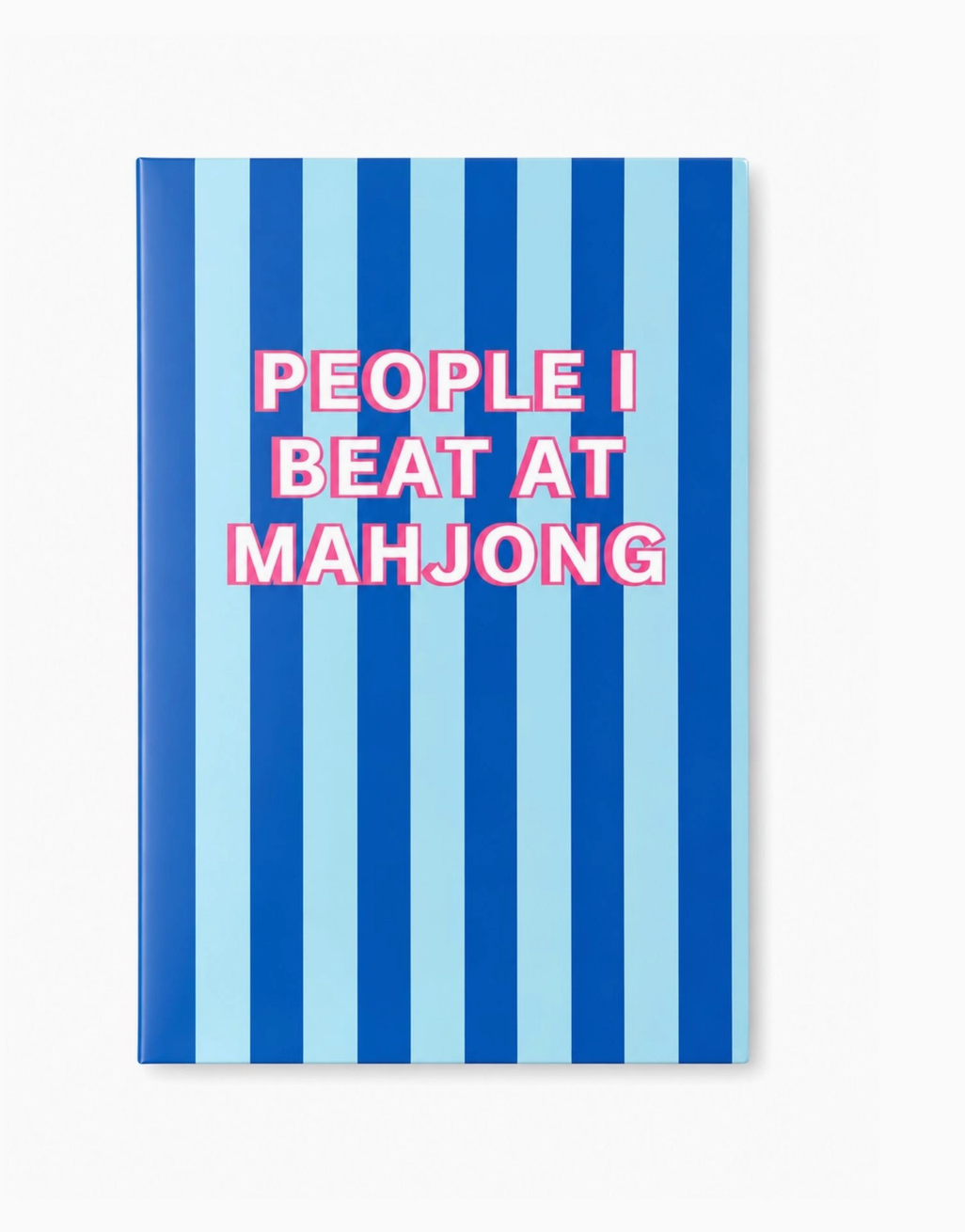 "People I Beat At Mahjong" Hardcover Mahjong Gift Journal