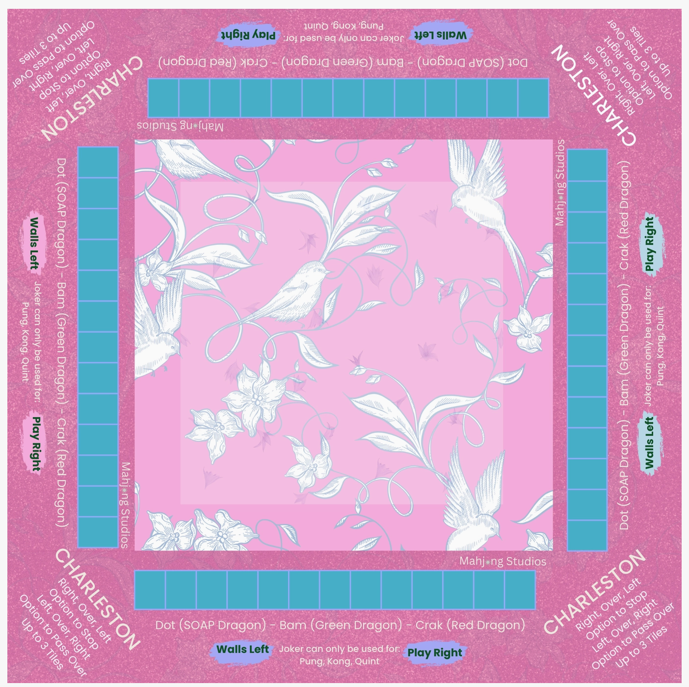 In Bloom Mahjong Mat