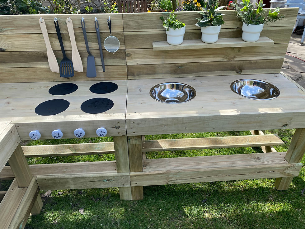 Thumbnail: Large L Shaped Mud Kitchen