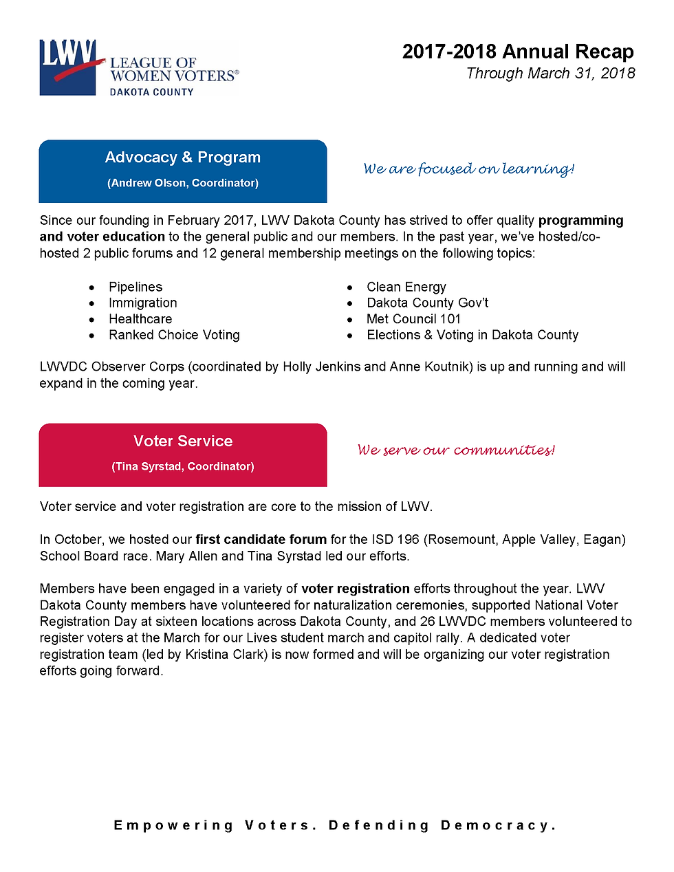 2017-2018 Annual Recap p. 1