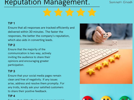 Tips for maintaining Online Reputation Management.