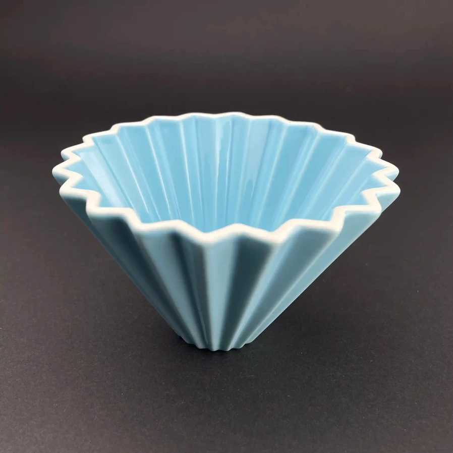Origamidripper 02 i keramikk blå