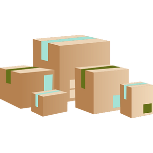 Illustration of shipping boxes symbolizing delivery process