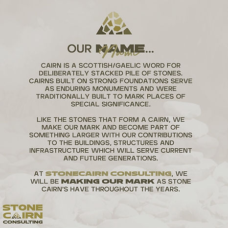 Explaining the significance of Stone Cairns as marking places of significance and relates our involvement on client projects.