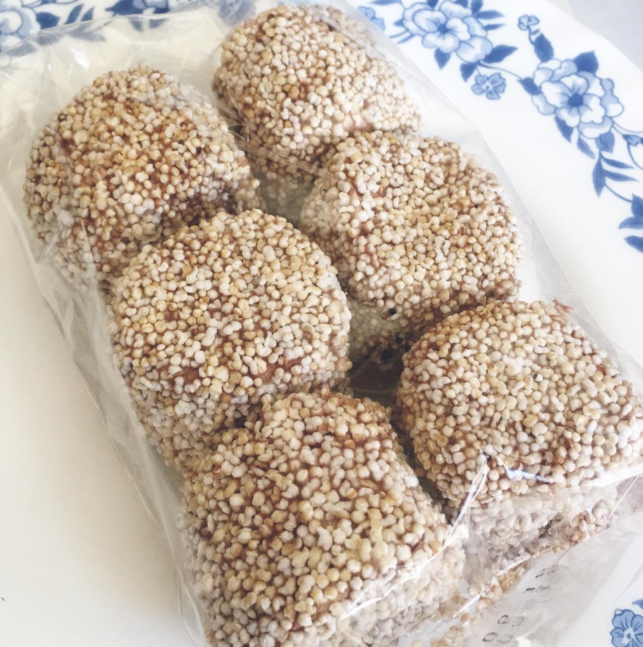 Bombones de chocolate con amaranto