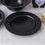 Thumbnail: Pristine Embossed Round Serving Plate - Matte Black