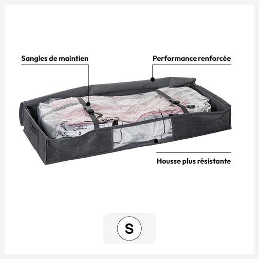 Thumbnail: 5Five Vacuum Clothes Storage Box 123x80x44cm Gray 160342

Air-store +" compresso