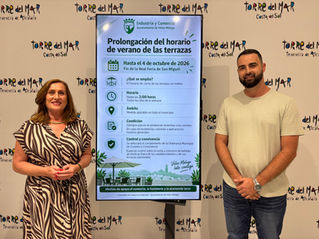 Comercio e Industria amplía hasta el 4 de octubre el horario de las terrazas de hostelería de Vélez-Málaga