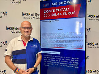 Atencia informa que el Air Show tiene un coste de 205.109,44 euros, “lejos de la mentira de Pino”