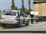 Retenciones en la avenida Juan Carlos I de Vélez-Málaga por un accidente