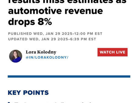 Tesla'nın 2025 İlk Çeyrek Sonuçları Beklentilerin Altında Kaldı