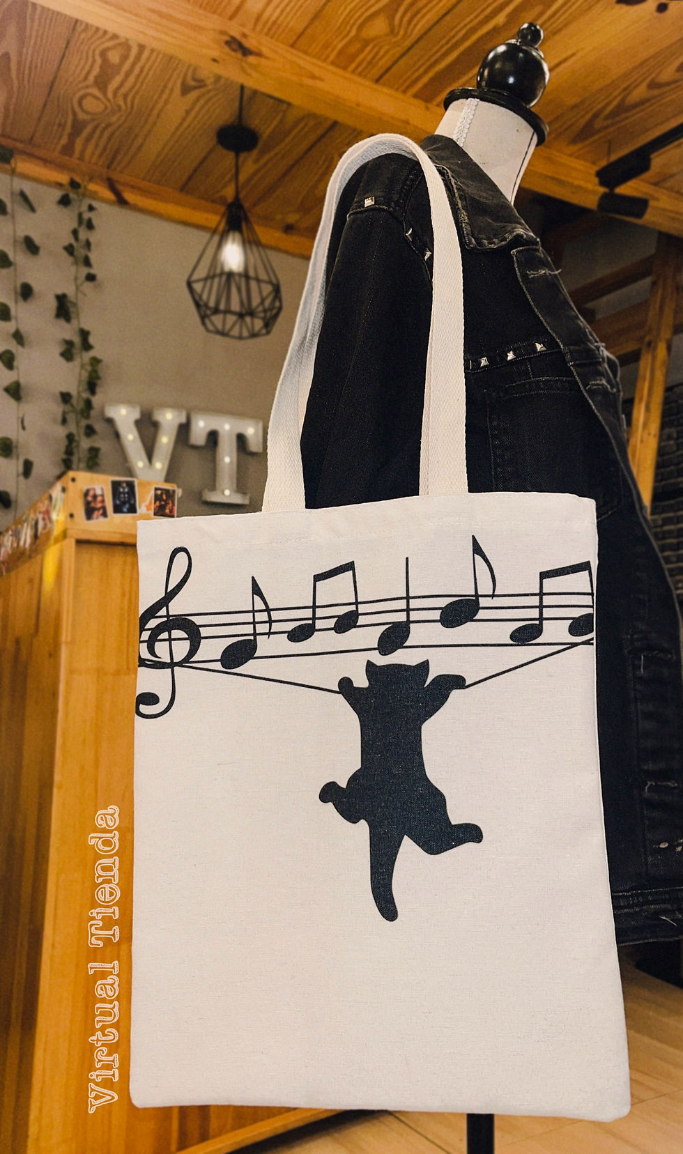Tote Bag Gatito Música