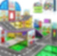 Magnetic city with roads.jpg