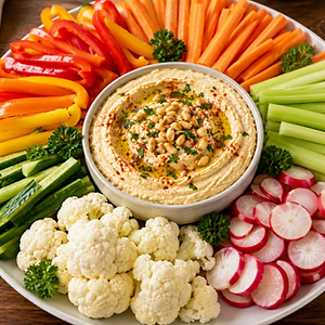 Gourmet Hummus & Garden Vegetables