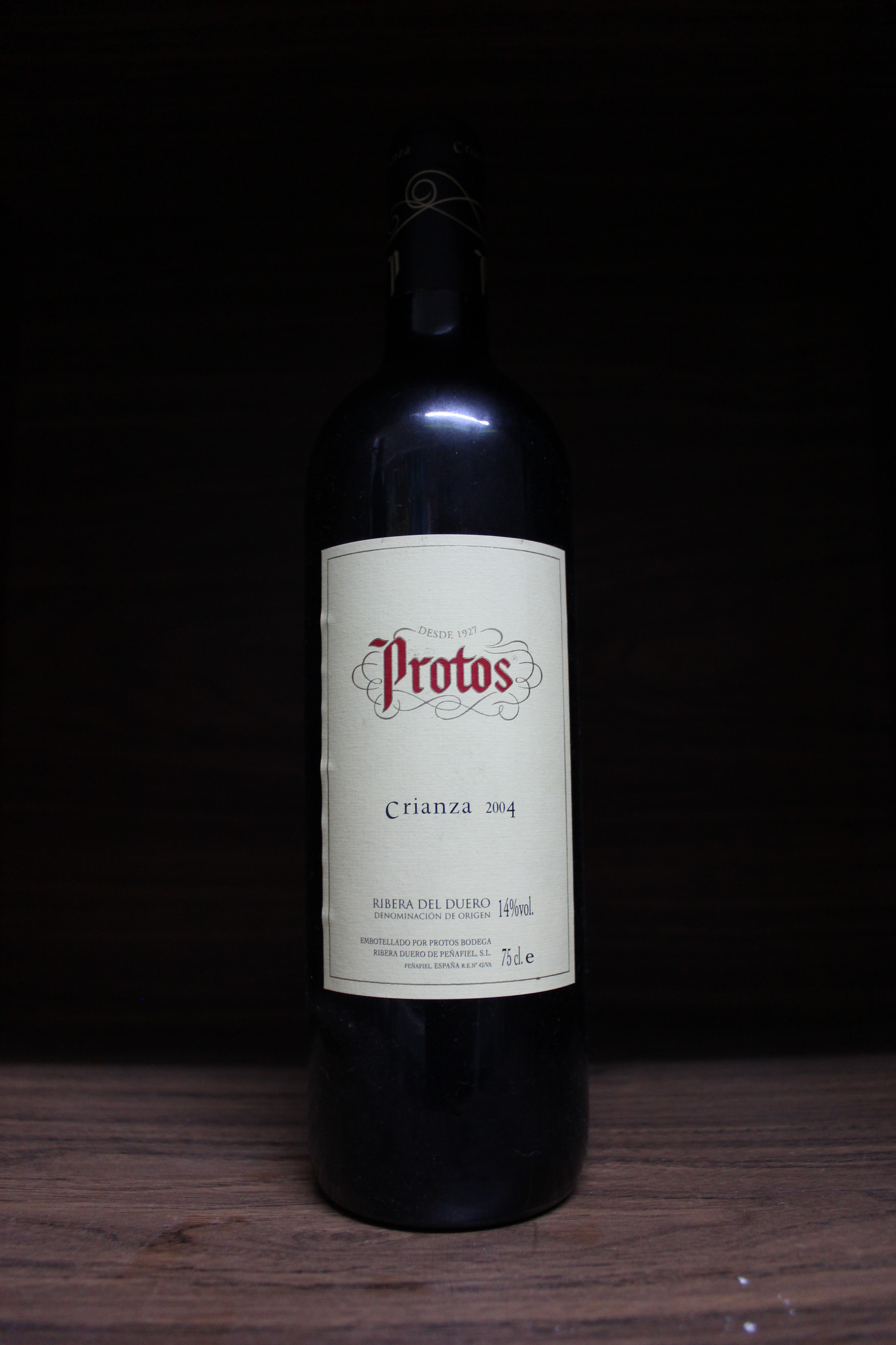 Protos, CRIANZA, 2004,Tinto, 75cl, 14%vol, origen