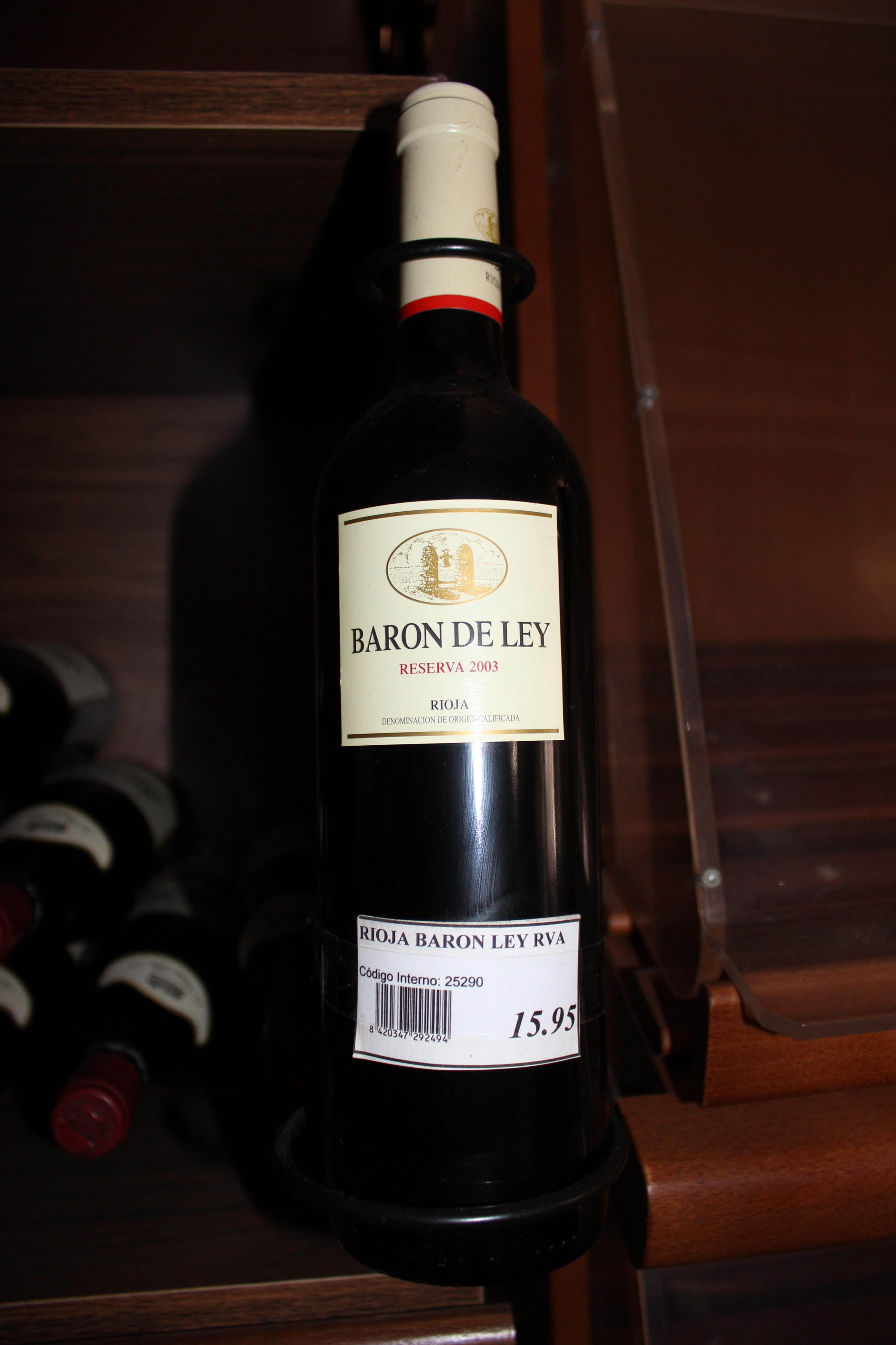 BARON DE LEY, reserva 2003, RIOJA,75cl, 13.5%vol, origen 593458