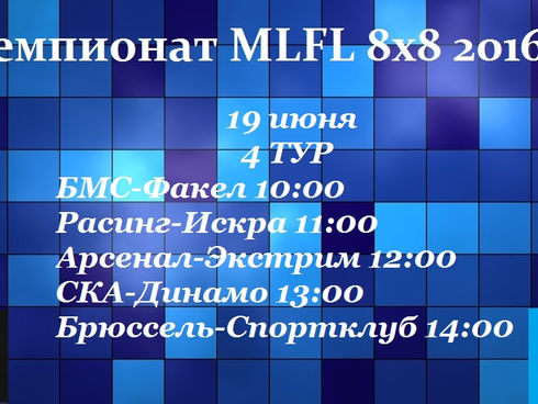 Чемпионат MLFL 8х8 2016 г.