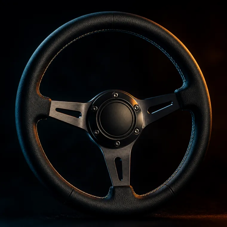 3D render of a steering wheel