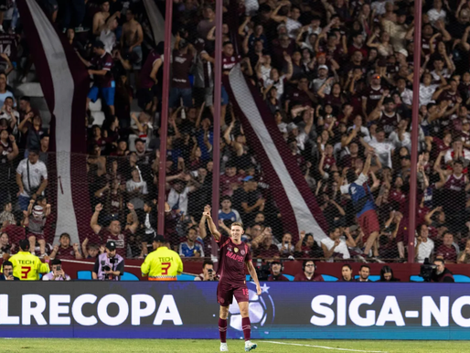 Recopa Sul-Americana: Club Atlético Lanús controla o jogo, vence o Clube de Regatas do Flamengo e larga na frente na decisão.