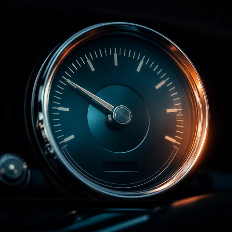 3D render of a speedometer