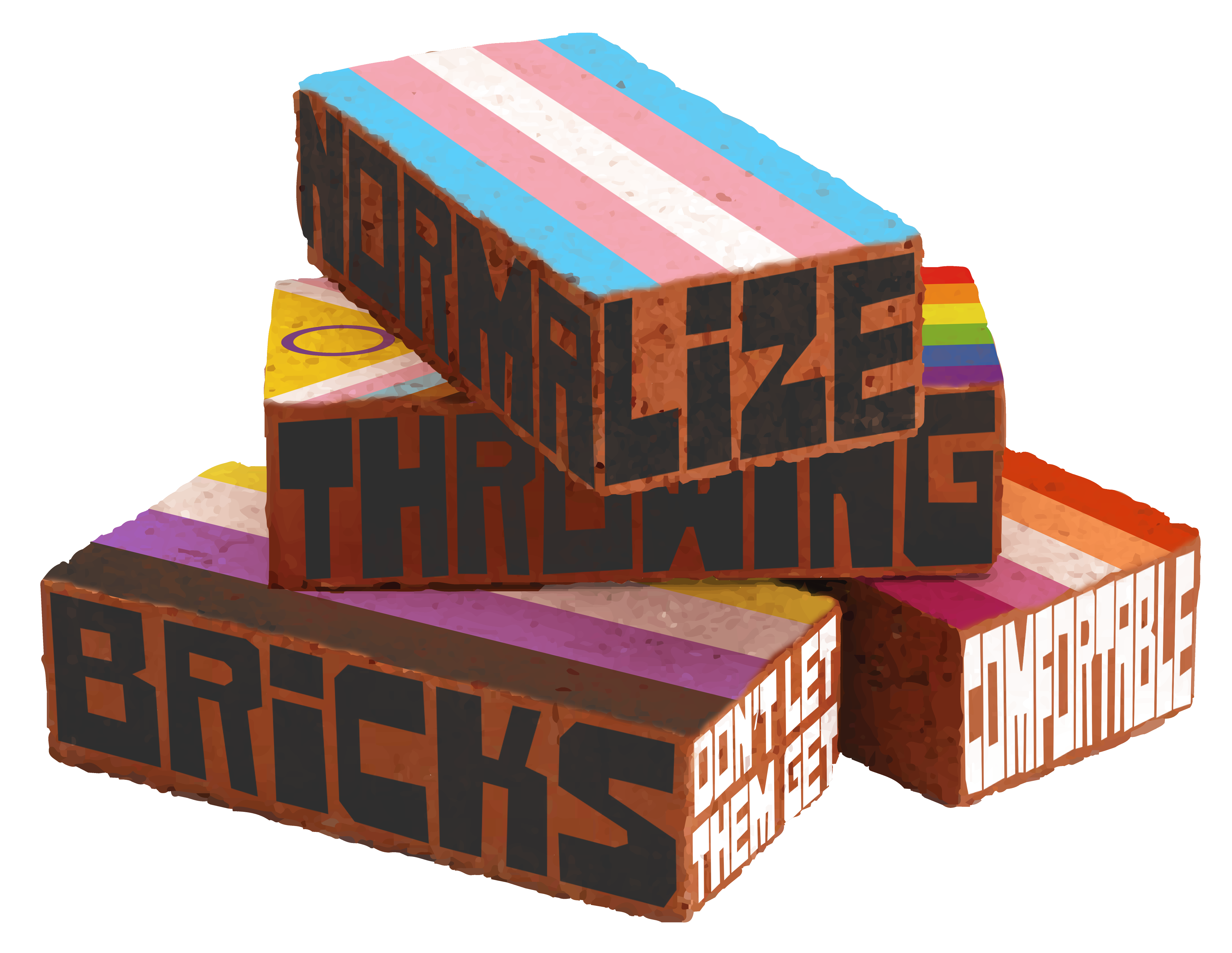 Normalize Throwing Bricks Print